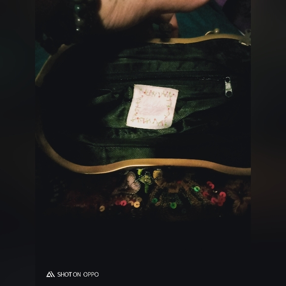 LULLU LALLA multicolor sequin/ bead/ diamante kisslock evening 🛍 - Picture 9 of 16